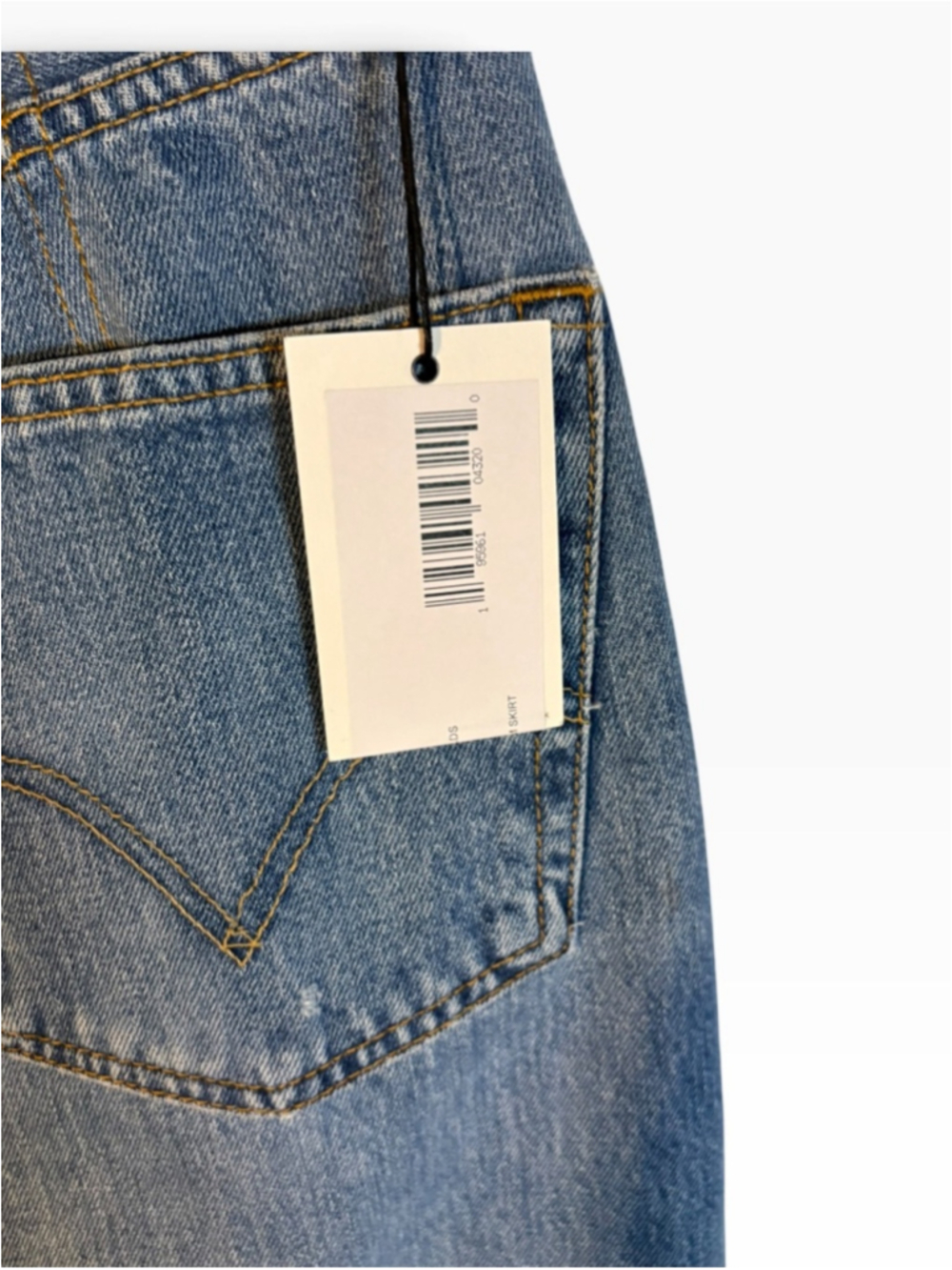 RE/DONE NWT Deconstructed Denim Maxi skirt in Sz 27 - Picture 5 of 8